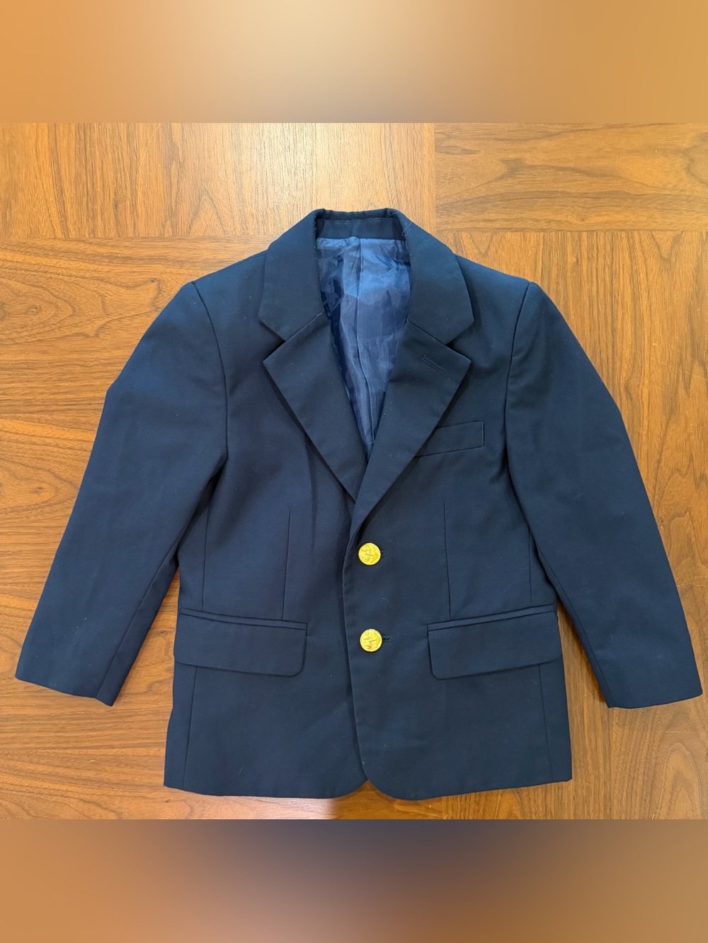 Classic Boys Navy Blazer with Gold Buttons J. Bailey Size 4